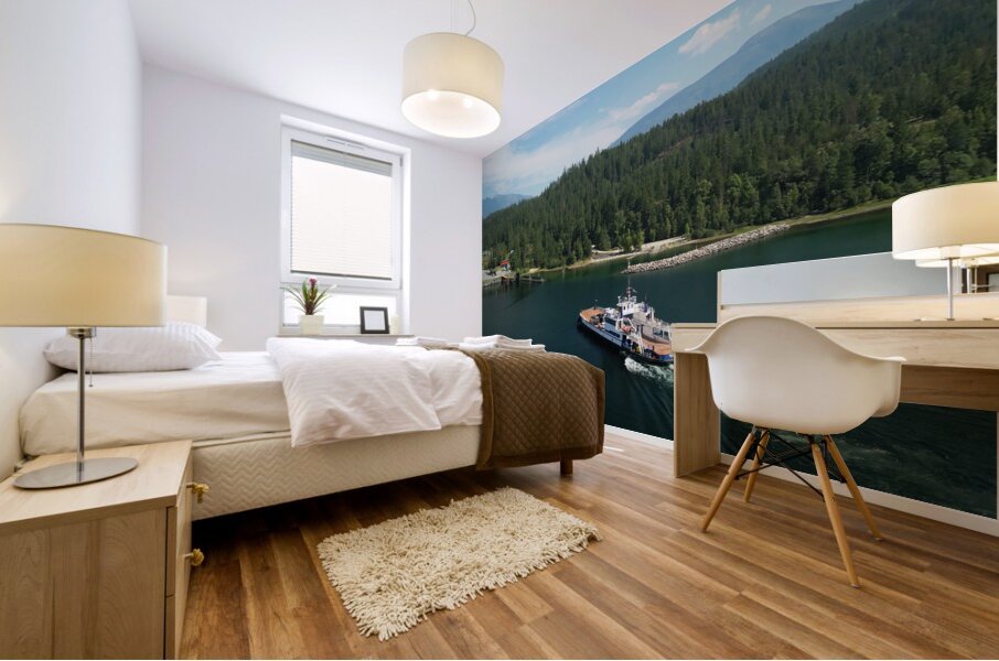 HMV Balfour on Kootenay Lake Mural print